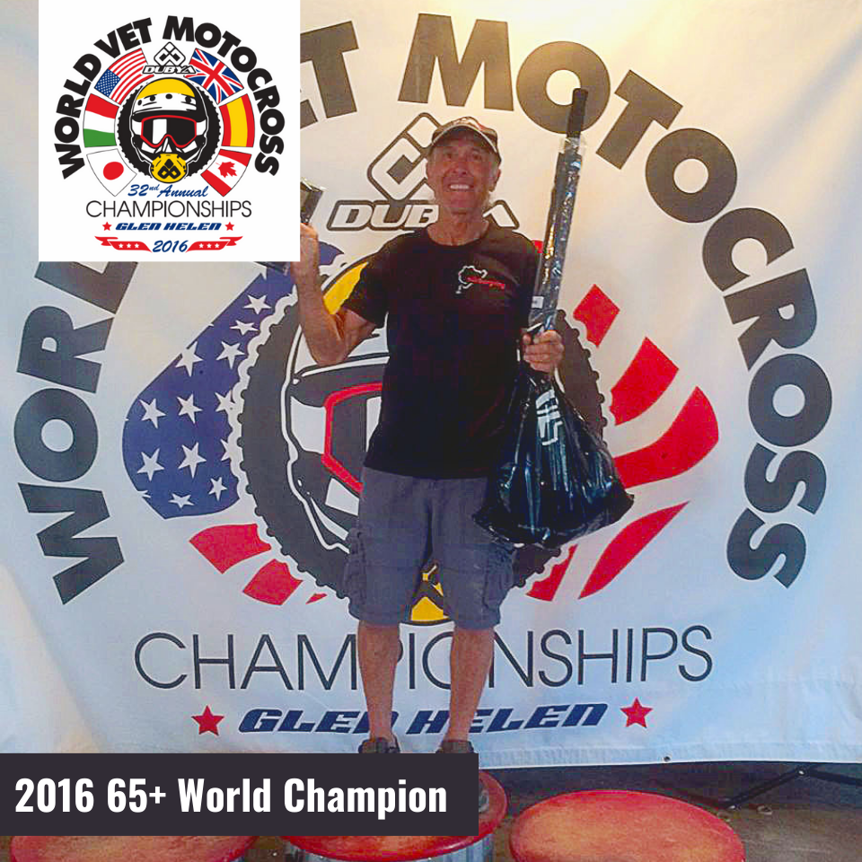 Ike De Jager 2016 World Vet MX Champion