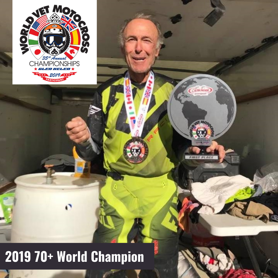 Ike De Jager 2019 World Vet MX Champion